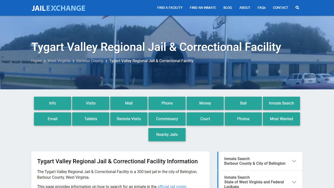 Tygart Valley Regional Jail & Correctional Facility - Jail Exchange